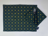 "Eberswalder Straße-Yellow and Black/Green and Black" place mat