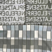 "Senefelderplatz-Text On Light" Elegant Poplin Cotton Fabric