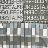 "Senefelderplatz-Bricks" Elegant Poplin Cotton Fabric