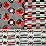 "Vinetastraße-Rectangles" Elegant Poplin Cotton Fabric