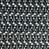 "Whispering Tulips-White on Black" Signature Canvas Cotton Fabric
