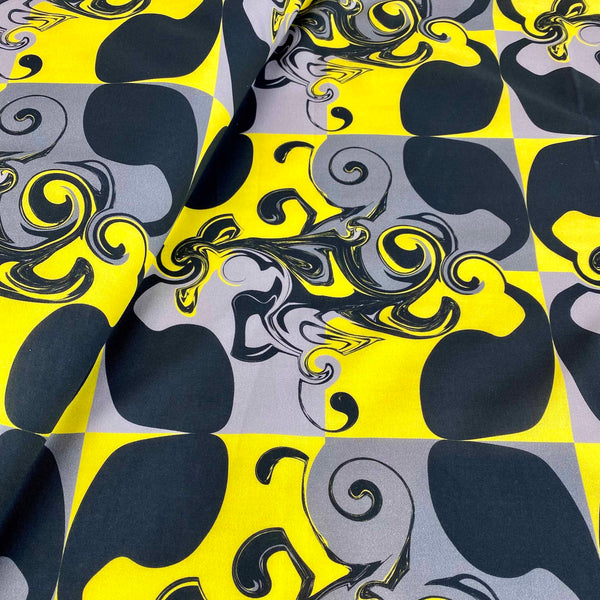 "Zoologischer Garten-Elephants" Elegant Poplin Cotton Fabric