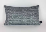 "Senefelderplatz-Text On Light" 30x50cm cushion cover
