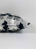 "Geometric Birds-Black and White" 60x60cm cushion cover
