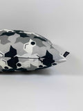 "Geometric Birds-Black and White" 30x50cm cushion cover