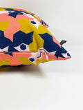 "Geometric Birds-Rose Mustard" 50x50cm cushion cover