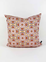 "Blooming Dots-Rose Mustard" 50x50cm cushion cover
