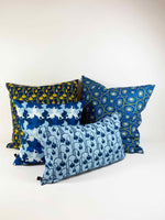 "Whispering Tulips-All Blue" 30x50cm cushion cover
