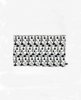 "Whispering Tulips-Black on White" 30x50cm cushion cover