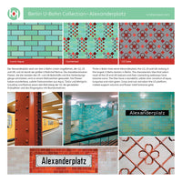 "Alexanderplatz-Iconic Aqua" Signature Canvas Cotton Fabric