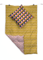 "Geometric Garden-Rose" collection bedding set